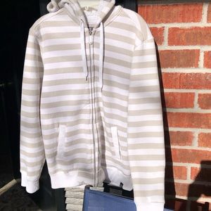 Surplus men’s striped zip up hoodie M